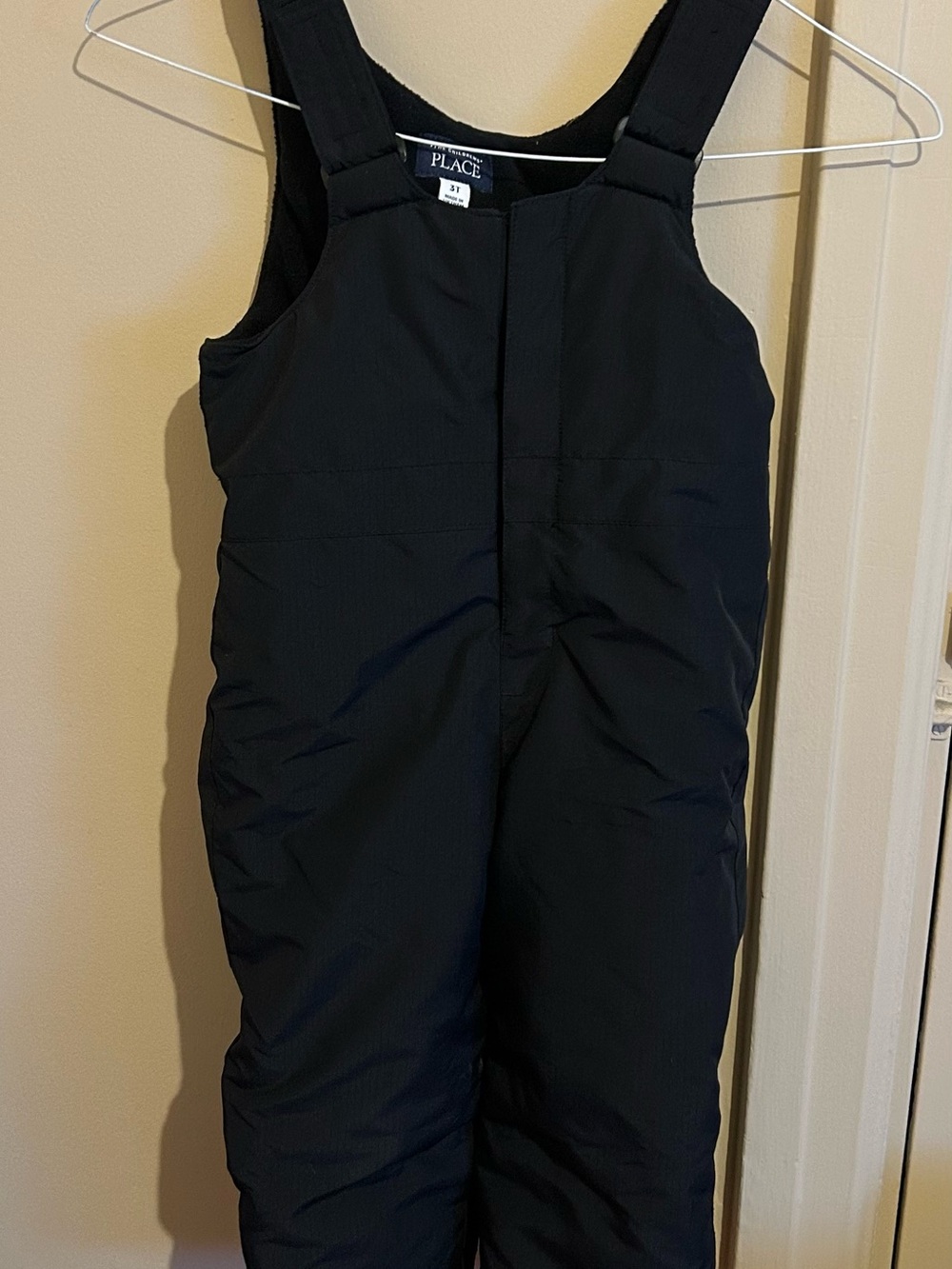 The Children's Place Black Insulated Snow Overalls